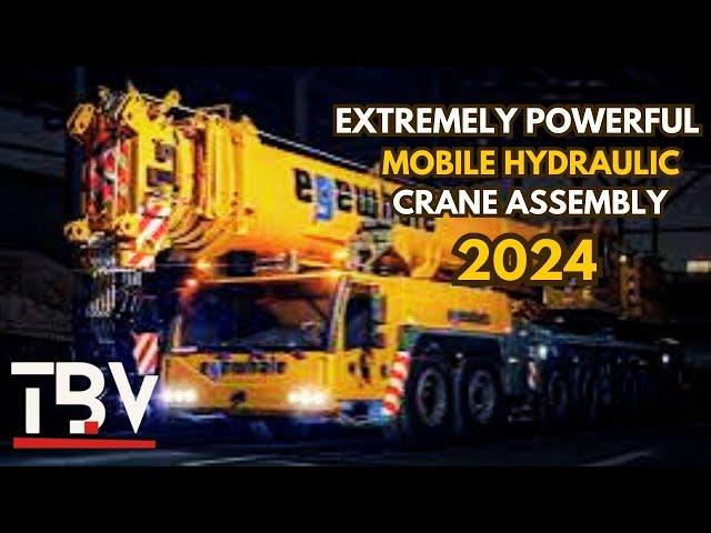 extremely powerful mobile hydraulic crane assembly