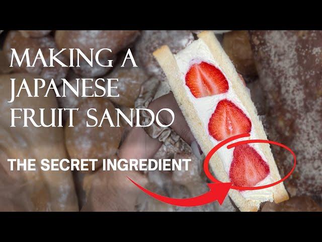 The secret to making Japanese Fruit Sandwiches!