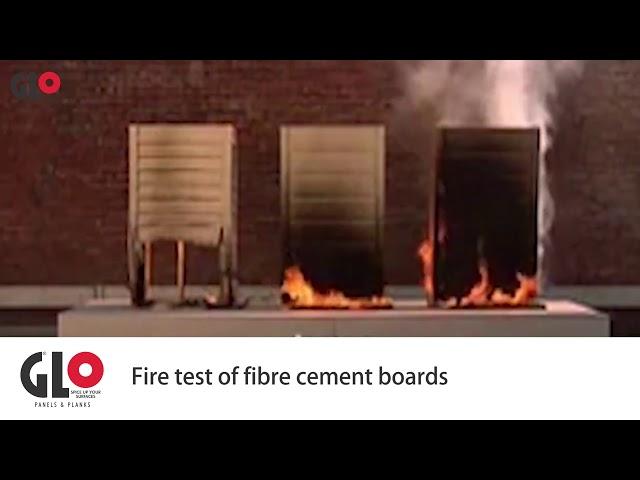 GLO Fibre Cement Boards Fire Test