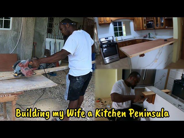 Building my Wife a Kitchen Peninsula