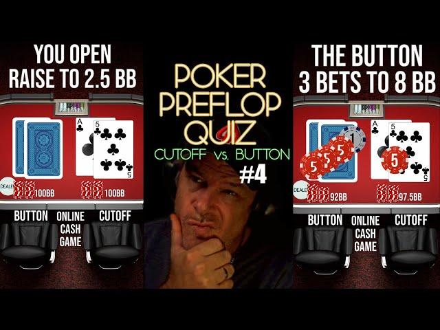 POKER PREFLOP QUIZ CO VS. BUTTON #4 - RAISE, CALL OR FOLD?