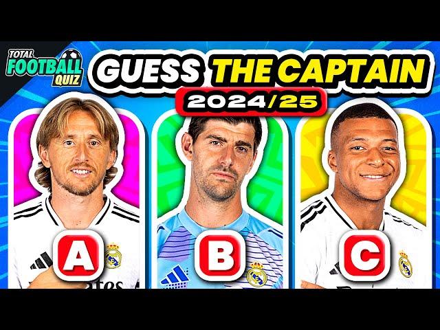 GUESS WHO IS THE CAPTAIN OF THE FOOTBALL CLUB? SEASON 2024/2025 | QUIZ FOOTBALL TRIVIA 2024