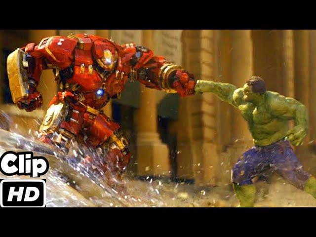 Hulk VS Hulkbuster Hindi   Avengers Age of Ultron  Movie Clip 4K HD