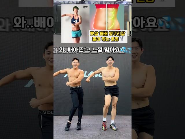 뱃살 똥배 옆구리살 빠지는 레전드 운동 #오운완 #뱃살운동 #옆구리운동 #똥배