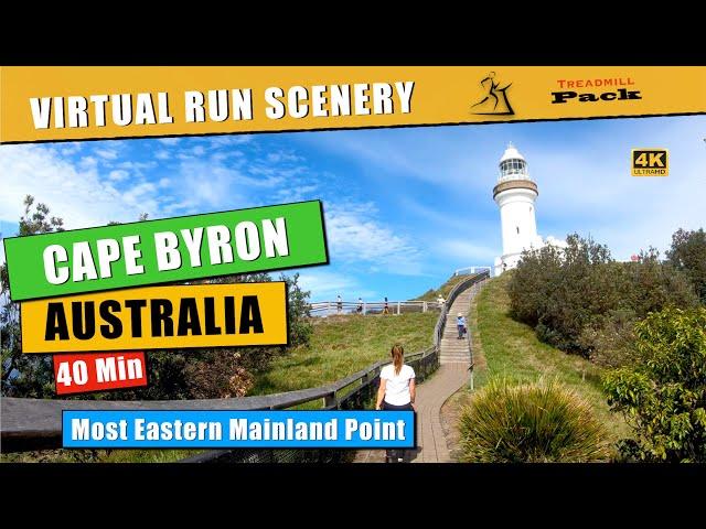 Virtual Run Cape Byron, Australia | 40 minutes | No music | Treadmill Pack