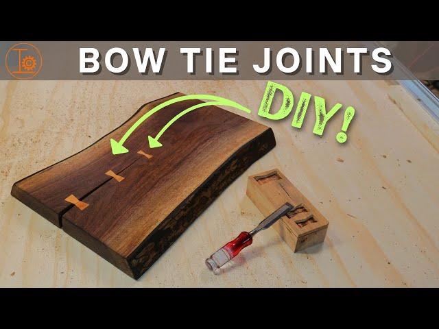 DIY: Make a Charcuterie Serving Board with Bow Tie Joints