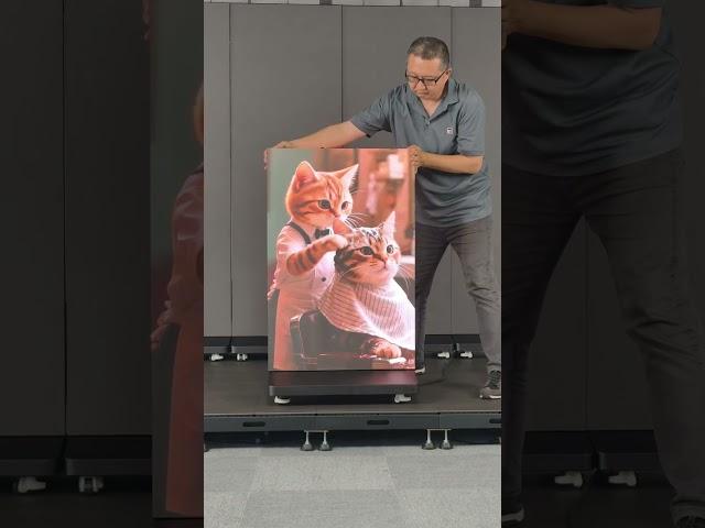 foldable led poster screen  #digitalsignage #leddisplay #smartdisplay