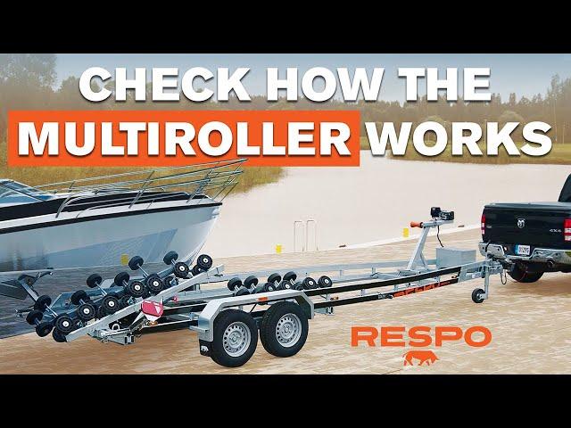 How the Respo multiroller boat trailer works