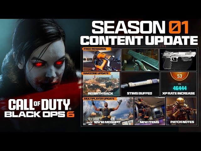 HUGE Black Ops 6 Content Update, FREE REWARDS, XP Increase, Rebirth Island BACK, &.. (Patch Notes)