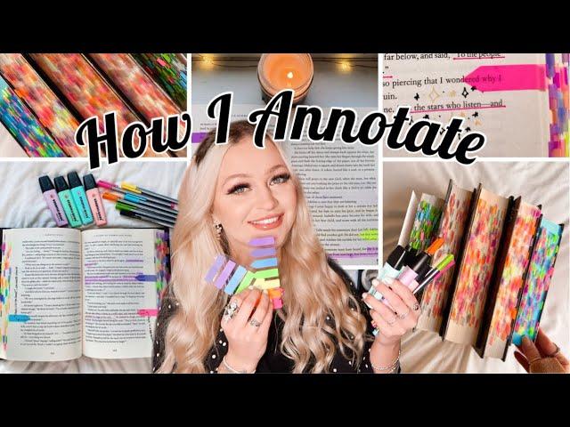 HOW I ANNOTATE MY BOOKS  my annotating system + tips for beginners