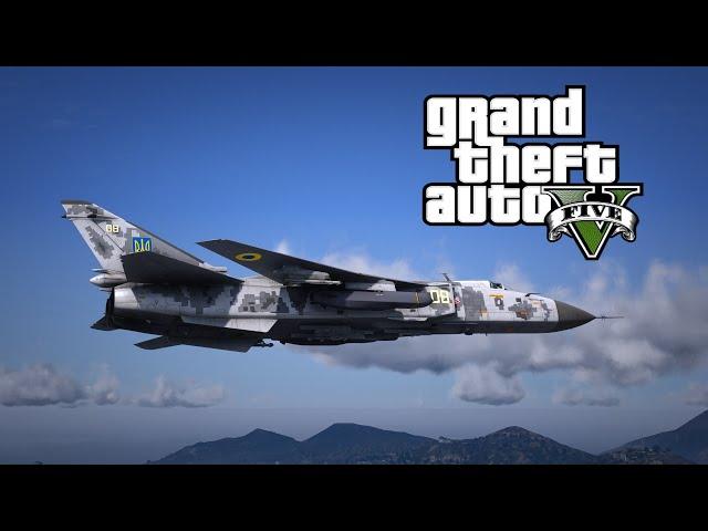 GTA V Su-24M Fencer-D Ukraine [Add-On]