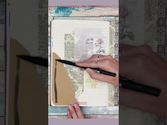 Journal with me for this quote page | creative journal | #shorts