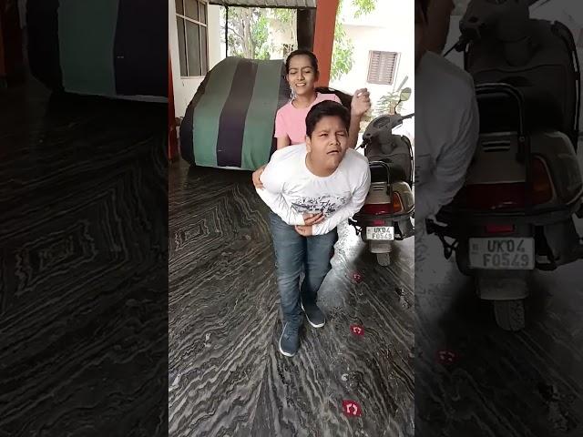 Siblings love ️ # Harshita Nikhil Rana