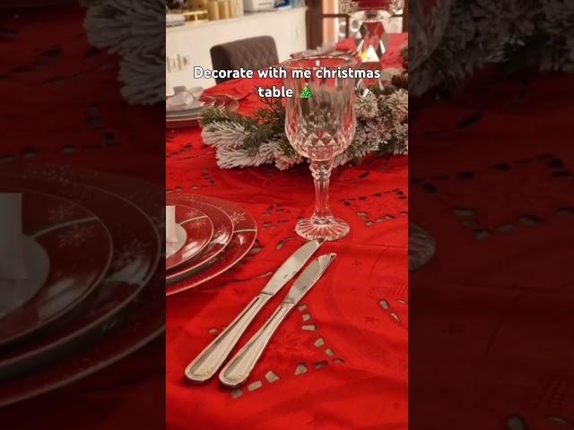 Decorate with me christmas table #tablestyling #table  #christmas #xmasdecoration