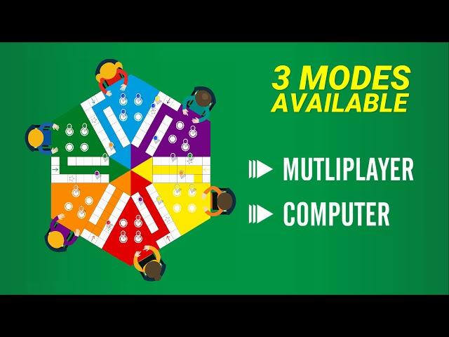 LUDO SIX PLAYER | GAME BOARD | A GAME BY SAURABH INFOSYS