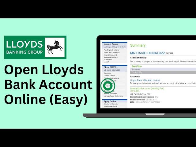 How To Open a Lloyds Bank Account Online !