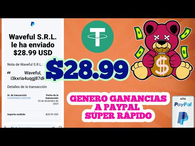 La Mejor RED SOCIAL Para GANAR DINERO a PAYPAL y USDT  Ganancias Reales 2025