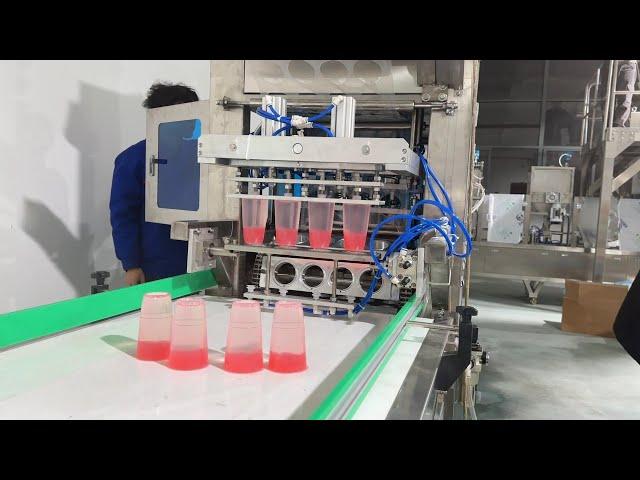 Full Automatic Bobble Tea Cup Filling Sealing Machine Hot Filling Tea Quantitative Filling Boba