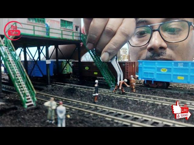 Adding Details  To Model Train Coal Loader Diorama | HO Scale Indian Model  Railways | Train Video