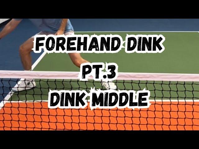 Pro Pickleball Tip: Forehand Dink- Dink Middle