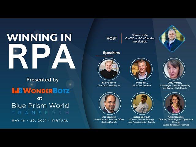 Blue Prism World 2021 - WonderBotz' rapid expert insight