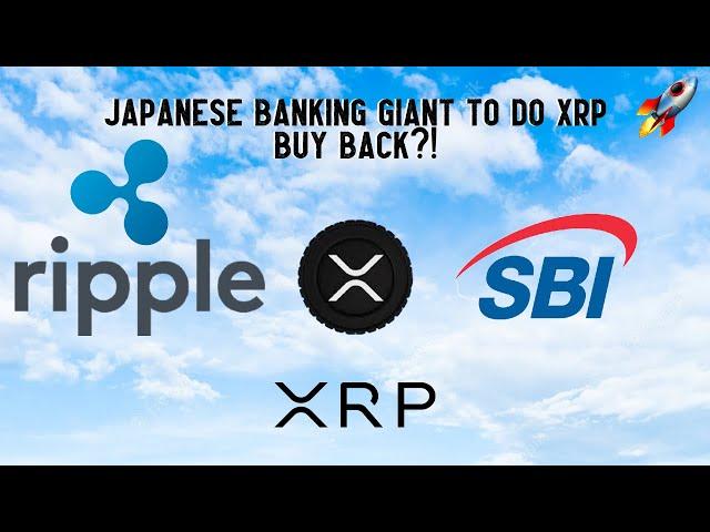 Japanese Banking GIANT To Do XRP BUYBACK?!