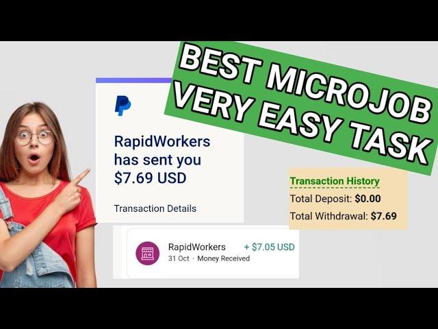 My first withdrawal in Rapidworkers | How to earn in Rapidworkers | How to withdraw in Rapidworkers