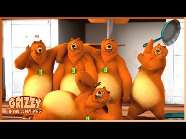 Bear Fractions | Grizzy & the lemmings (S01E52) |  Cartoon for Kids