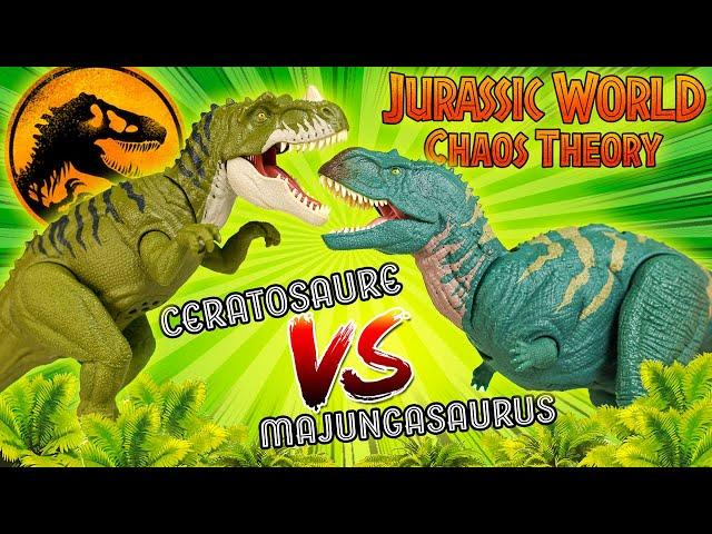 Le Ceratosaure et le Majungasaure de JURASSIC WORLD La Theorie du CHAOS de NETFLIX  Dinosaures 2024