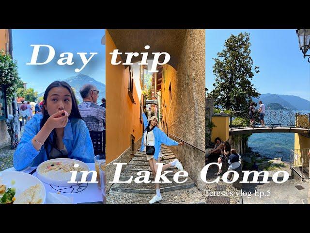 義大利Vlog┃歐洲最美湖之一！從米蘭出發Lago di Como遊船、漫步2小鎮「瓦倫納＆貝拉焦」️#vlog #義大利 #科莫湖