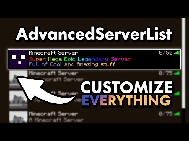 Make your Minecraft Server Stand Out With AdvancedServerList