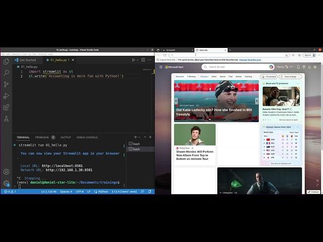 [87] Building a Streamlit Python application - part 2