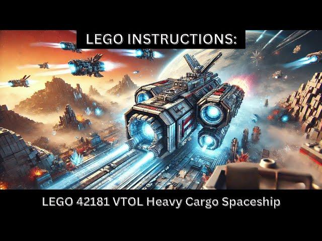 LEGO INSTRUCTIONS LEGO Technic 42181 VTOL Heavy Cargo Spaceship  For Sci-Fi Fans & Collectors!