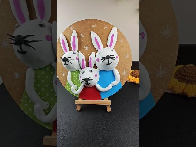 Bunny family craft #diy