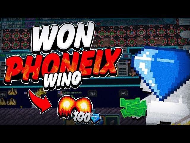 WON PHOENIX WINGS + 100 BGLS | Growtopia Reme