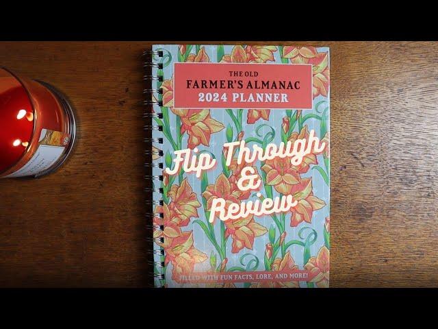 The Old Farmer's Almanac Planner 2024 Review & Flip Through