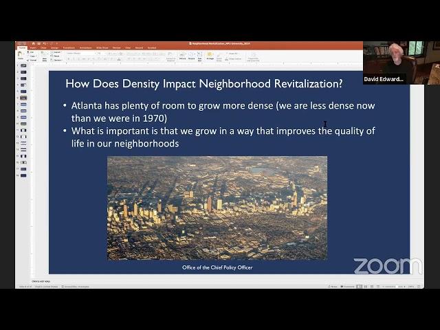 Density Matters and Neighborhood Revitalization