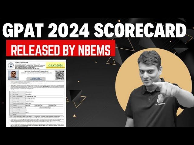 GPAT 2024 Score Card Released by NBEMS | Download Now