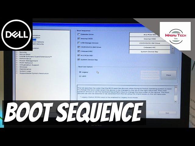 How to Change Boot Sequence in Dell Inspiron 5570 | How to Change Boot Sequence in Dell Laptops