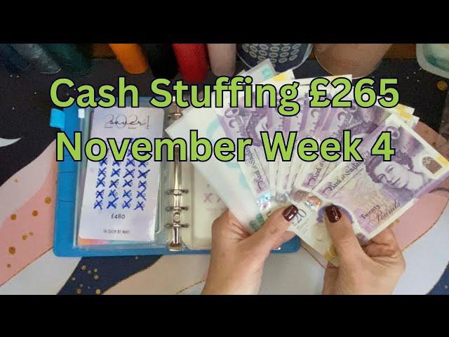 Cash Stuffing £265 | November Week 4 | Saving Challenge Completed  #budgeting #cashstuffing