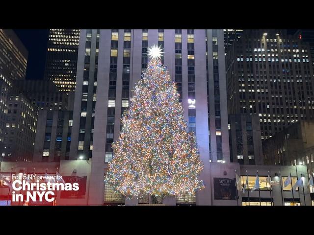 Christmas in NYC: Rockefeller Center Tree, more with background music 