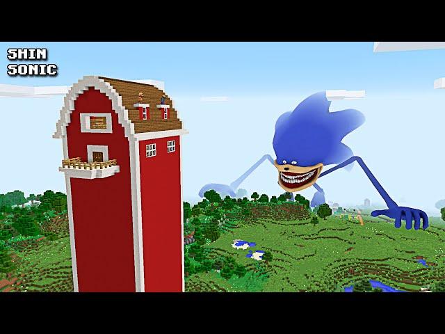 SURVIVING FROM SHIN SONIC in Minecraft Part 4 - Gameplay - Coffin Meme