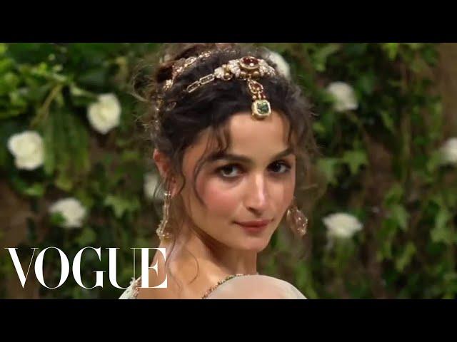 Alia Bhatt Wears a Sabyasachi Sari on the Met Gala 2024 Red Carpet