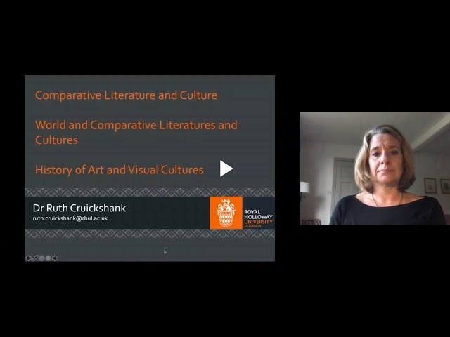 Comparative Literature and Culture / World Literature / History of Art at Royal Holloway