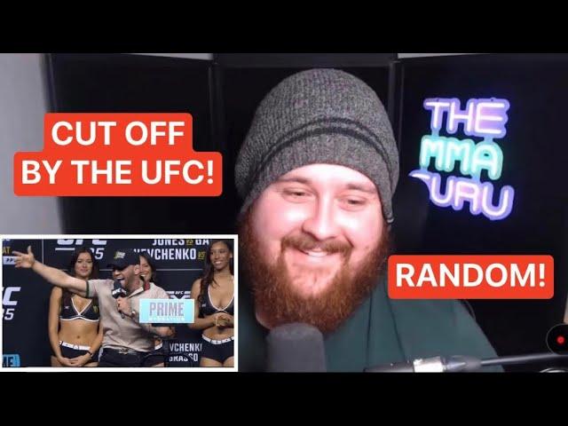 The MMA Guru reacts to Conor McGregor crashing the UFC 285 Weigh-Ins for his new movie!
