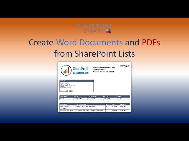 Learn how to send SharePoint List data to Word Documents and PDFs using Power Automate