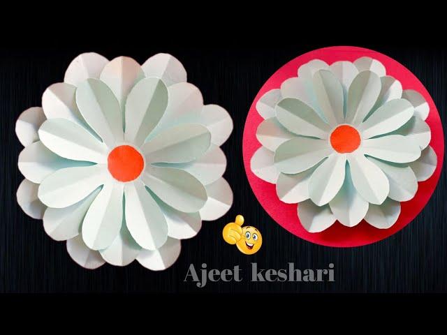 DIY Paper Flower Making Idea | How To Make Paper Flowers | Easy Paper Flower Craft Ideas 