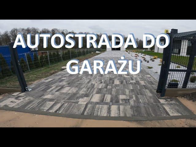 Jak wygląda autostrada z kostki do garażu ‍️ #brukarzbydgoszcz #brukarz #paving #skidsteer