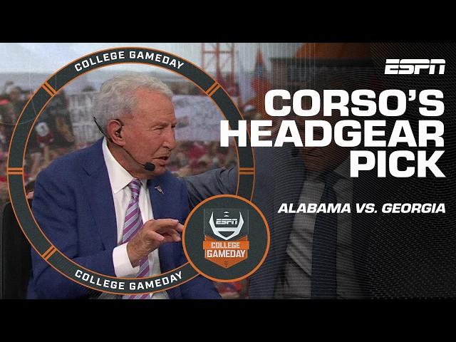 Lee Corso's headgear pick for Alabama vs. Georgia with Ms. Terry | College GameDay