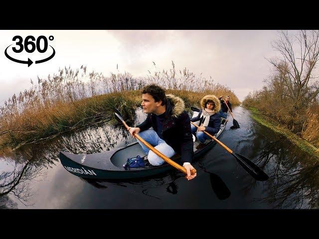 Canoe trip on the thermal stream in Hévíz | 360° video